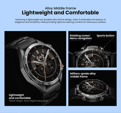 HAYLOU Solar 5 Voice Calling Smartwatch 1.58'' AMOLED Display 60Hz Smart Watch