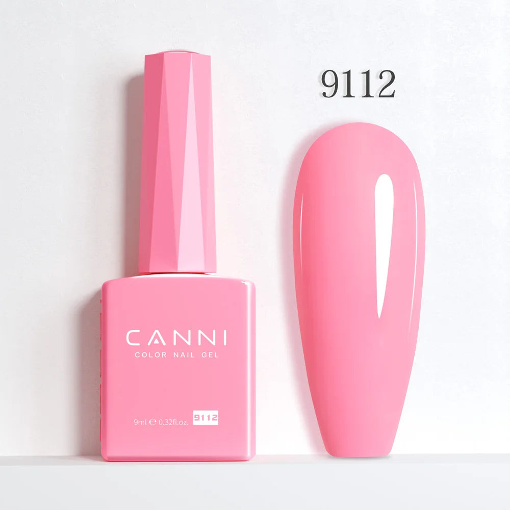 CANNI Hema Free Nail Gel Polish Christmas Red Color Collection Semi Permanent Nail Dehydrator Primer 9ml French Gorgeous Color