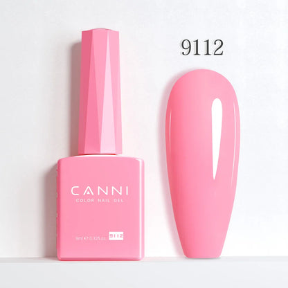 CANNI Hema Free Nail Gel Polish Christmas Red Color Collection Semi Permanent Nail Dehydrator Primer 9ml French Gorgeous Color