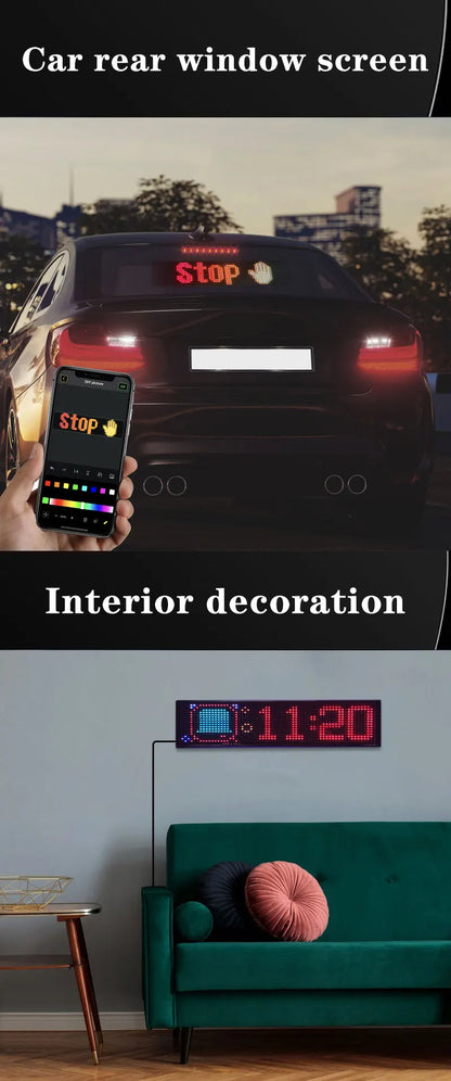 Car LED Matrix Pixel Panel Funny