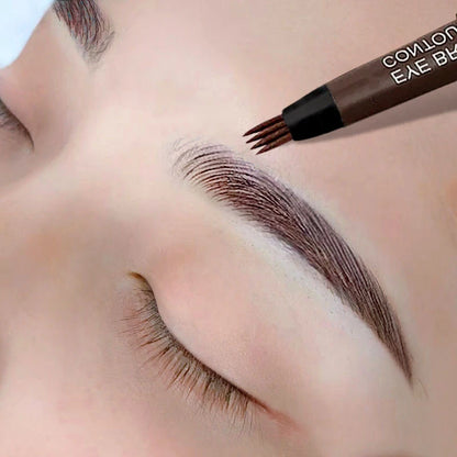 Eyebrows Pen Eyebrow Tattoo Waterproof Liquid Black Eye Brow Makeup Pencil Microblading