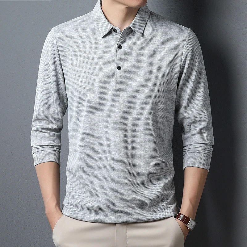 Men's Business Casual Long Sleeve T-shirt