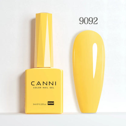 CANNI Hema Free Nail Gel Polish Christmas Red Color Collection Semi Permanent Nail Dehydrator Primer 9ml French Gorgeous Color