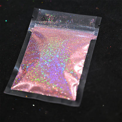 Laser Holographic Rainbow Nail Glitter 0.2MM Sparkly Nails Glitter Powder 10G/5G Dazzling Glitter Dust DIY Nail Art Decoration