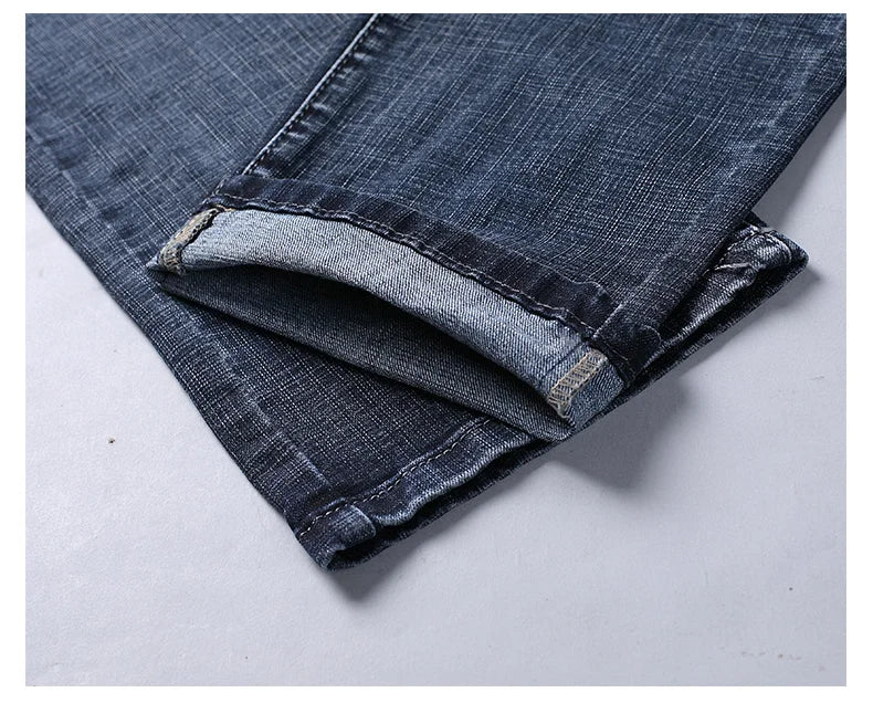 2025 New Business Men's Jeans Casual Straight Stretch othing