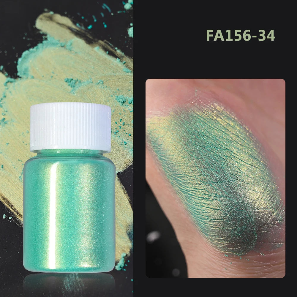 1Bottle Pink/White Pearlescent Nail Art Powder Glitter Mermaid Chrome Mica Pigment For Manicure Decorations Pearl Rubbing Dust