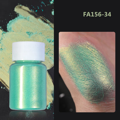 1Bottle Pink/White Pearlescent Nail Art Powder Glitter Mermaid Chrome Mica Pigment For Manicure Decorations Pearl Rubbing Dust