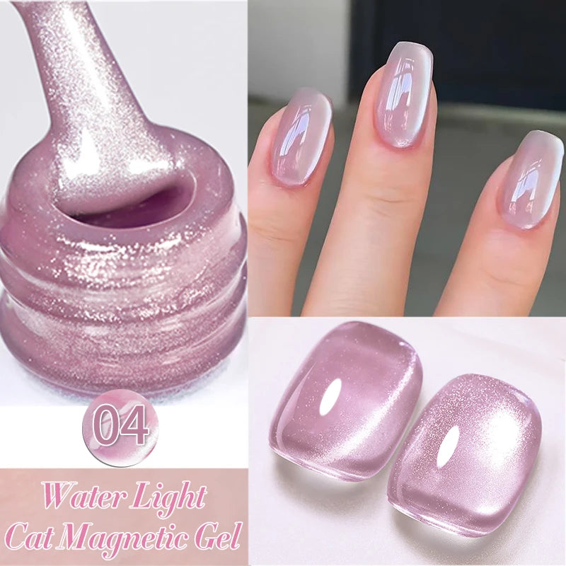 BORN PRETTY 10ml Water Light Cat Magnetic Gel Nail Polish Vernis Semi Permanent Soak Off Crystal Gel Polish For Nails Manicure