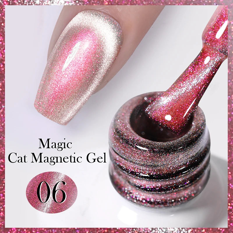 BORN PRETTY 10ml Water Light Cat Magnetic Gel Nail Polish Vernis Semi Permanent Soak Off Crystal Gel Polish For Nails Manicure