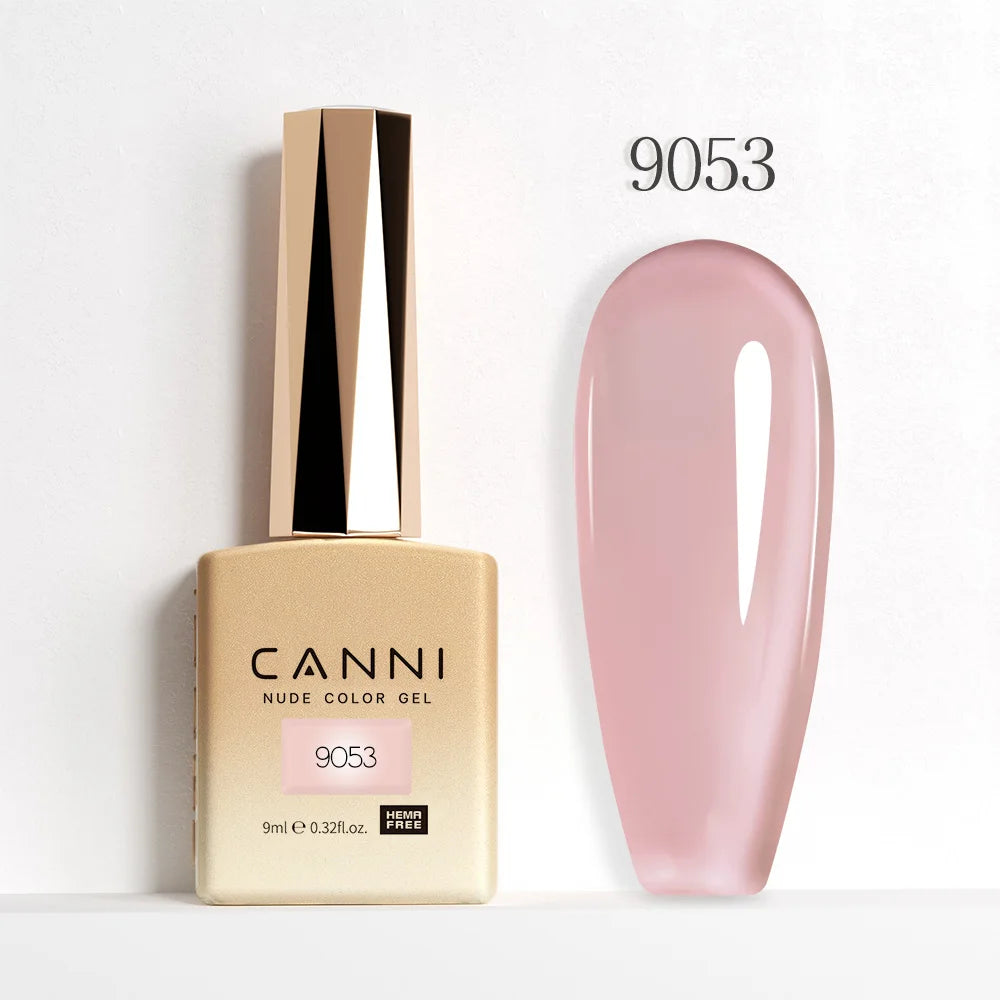 CANNI Hema Free Nail Gel Polish Christmas Red Color Collection Semi Permanent Nail Dehydrator Primer 9ml French Gorgeous Color