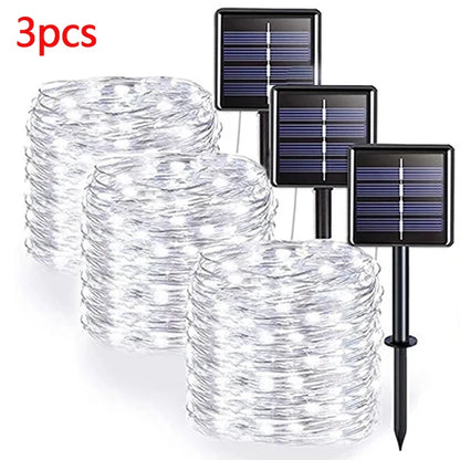 42M400Leds Solar LED Light Outdoor Festoon Lamp Garden Solar Fairy Light String Waterproof Christmas Garden Decoration Outdoor