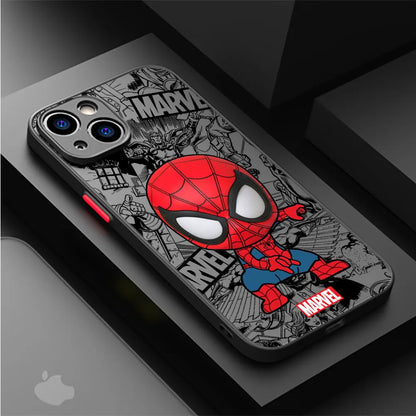 Cartoon Marvel Groot Spiderman Case for iPhone