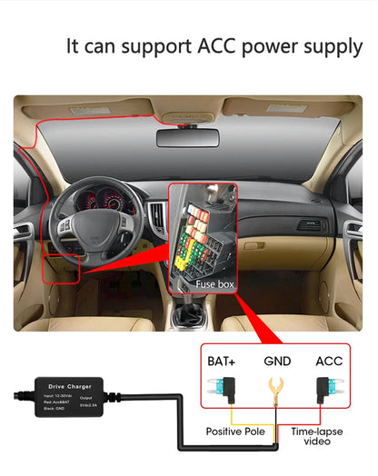 10 Inch Mirror Camera for Car Touch Screen Video Recorder Rearview Mirror Dash Cam Front and Rear Camera Mirror DVR Black Box