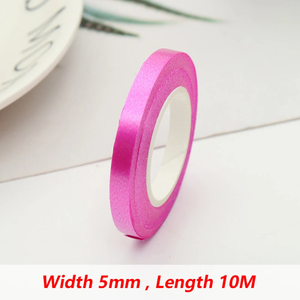 10Meter/Rolls 5mm Balloon Ribbon Party Birthday Wedding Accessorie