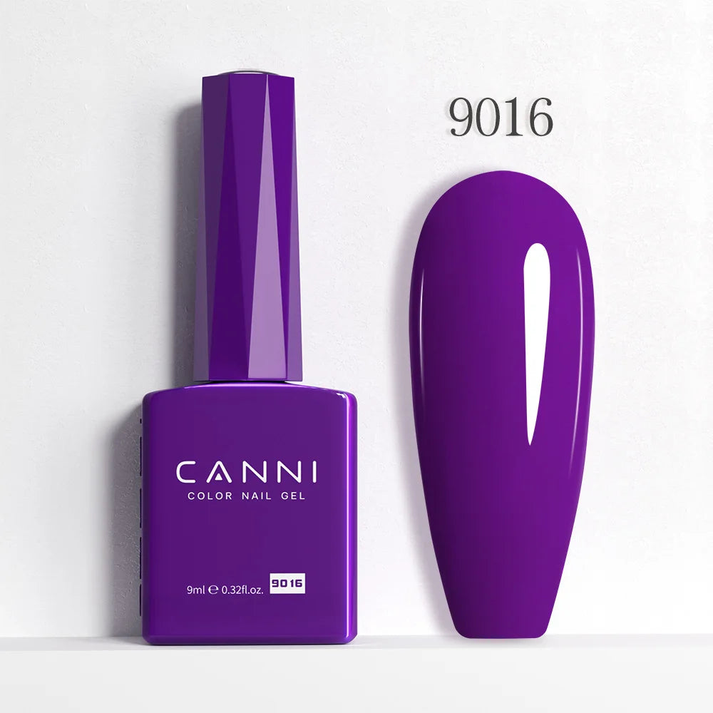 CANNI Hema Free Nail Gel Polish Christmas Red Color Collection Semi Permanent Nail Dehydrator Primer 9ml French Gorgeous Color