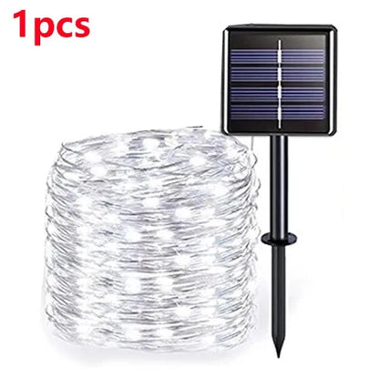 42M400Leds Solar LED Light Outdoor Festoon Lamp Garden Solar Fairy Light String Waterproof Christmas Garden Decoration Outdoor