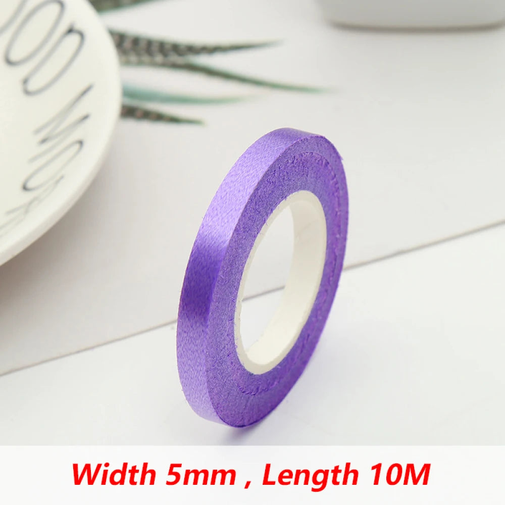 10Meter/Rolls 5mm Balloon Ribbon Party Birthday Wedding Accessorie