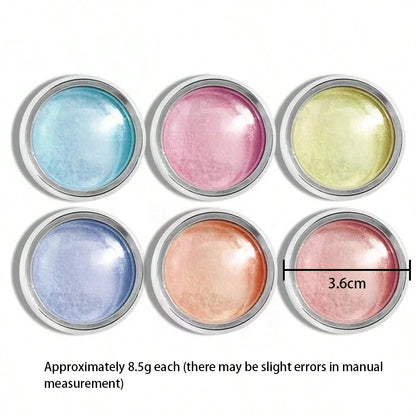 6pcs Shimmering Aurora Nail Powder - Multichrome Metallic Mirror Effect, Chameleon Gel Polish - Transforming Holographic