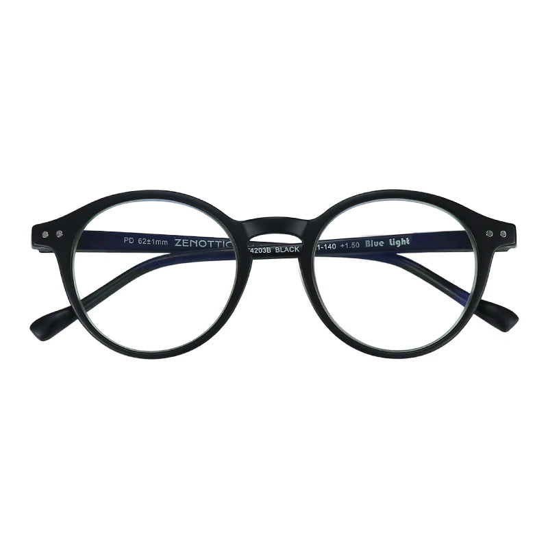 ZENOTTIC-Steampunk Style Clip On Sunglasses for Men Women Anti Blue Light Glasses+Polarized Clip Fashion/Retro Computer Eyewear