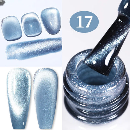 BORN PRETTY 10ml Water Light Cat Magnetic Gel Nail Polish Vernis Semi Permanent Soak Off Crystal Gel Polish For Nails Manicure