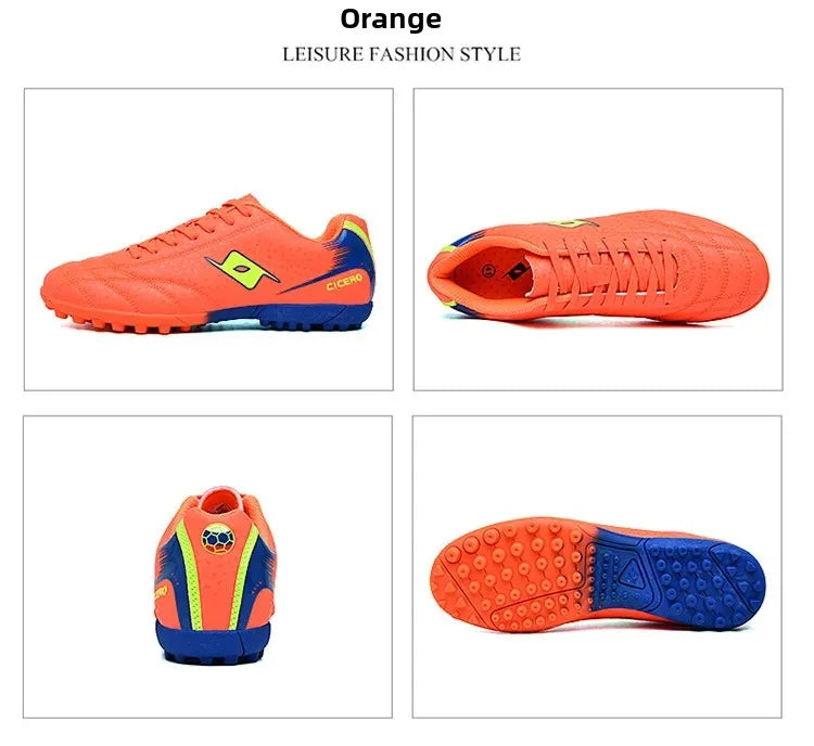 New Spring Summer Fashionable Children's Soccer Shoes Hard Bottom Running Shoes Grass Field Spike Training Shoes Child Shoes