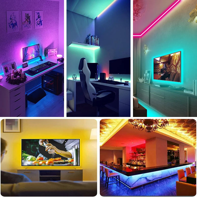 Smart Wifi Led Strip Lights RGB Led Tape Tuya Smart Life App Controlled, work with Alexa Google Home, for Party Room Decor