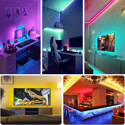 Smart Wifi Led Strip Lights RGB Led Tape Tuya Smart Life App Controlled, work with Alexa Google Home, for Party Room Decor