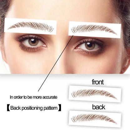 6D Hair Like Eyebrows Stickers Makeup Waterproof Eyebrow Eyebrow Long Natural Hair-liked Authentic Eyebrow Tattoo Sticker