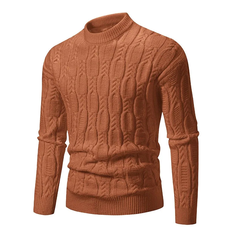 New Men's Crew Neck Sweater Soft Casual Sweatersassic