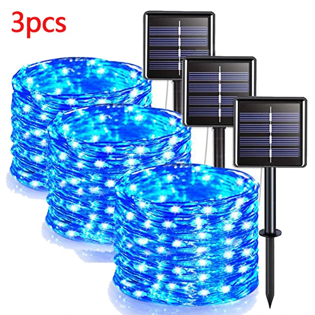 42M400Leds Solar LED Light Outdoor Festoon Lamp Garden Solar Fairy Light String Waterproof Christmas Garden Decoration Outdoor