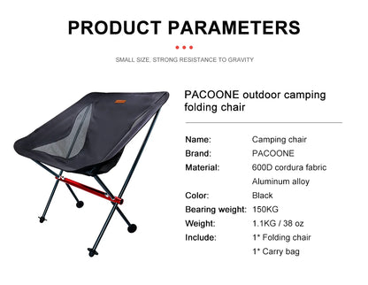 Camping Fishing Folding Chair Tourist Beach Foldable