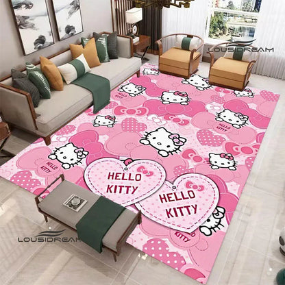 3D Cute Hello Cat K-Kittys printed carpet kitchen mats Non-slip carpet outdoor carpets area rug Home bedroom decor birthday gift