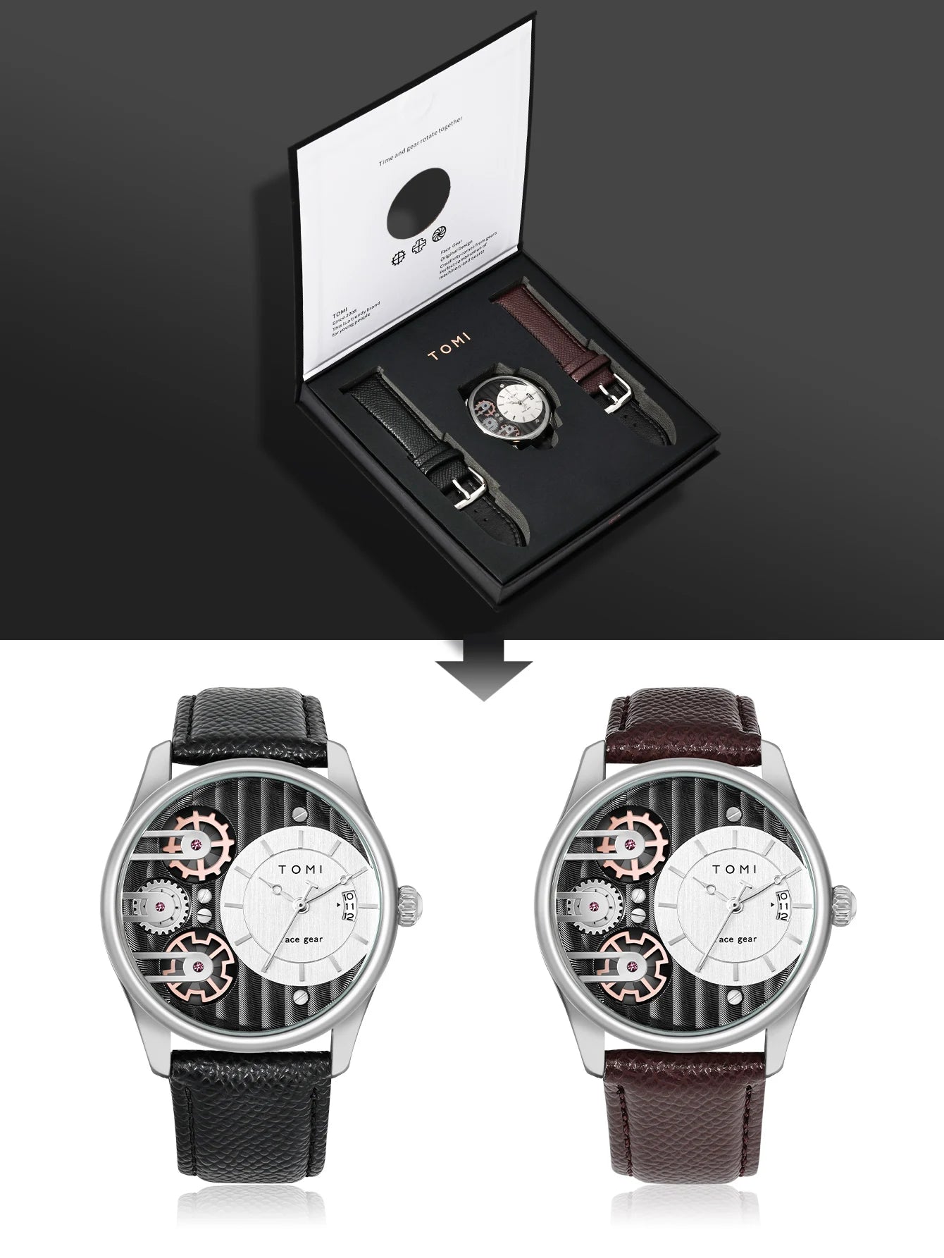 Men's Luxury Watch and Simple Business Detachable Strap