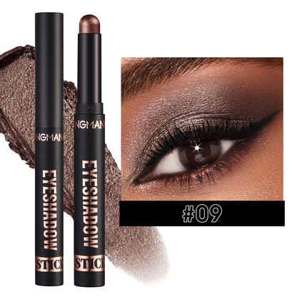LANGMANNI 16 color pearl eyeshadow stick waterproof long lasting color eyeshadow Face Highlight