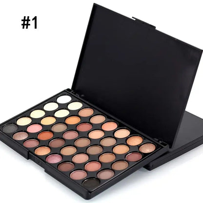 40/74/78 Colors Glitter Eyeshadow Palette Matte Waterproof Long Lasting