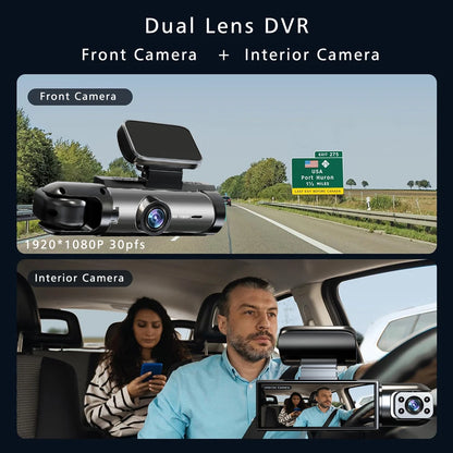 Dual Lens Car DVR FHD 1920*1080P Dash Camera