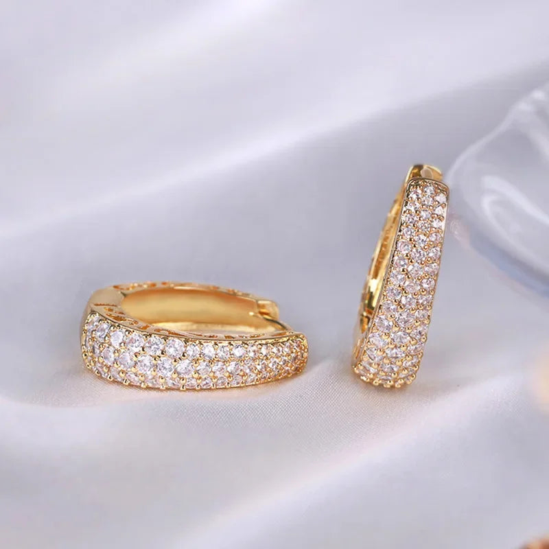 Gold Color Hoop Earrings for Women