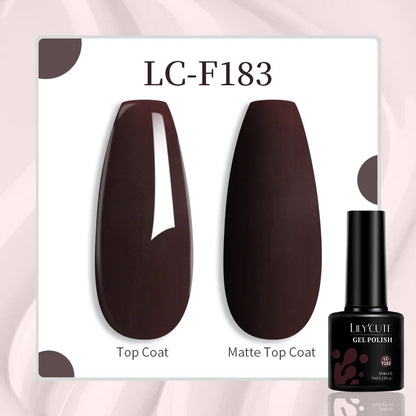 LILYCUTE 129 Colors 7ML Nail Gel Polish Nail Supplies Vernis Semi Permanent Nail Art Manicure Soak Off LED UV Gel Nail Varnishes