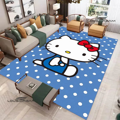 3D Cute Hello Cat K-Kittys printed carpet kitchen mats Non-slip carpet outdoor carpets area rug Home bedroom decor birthday gift