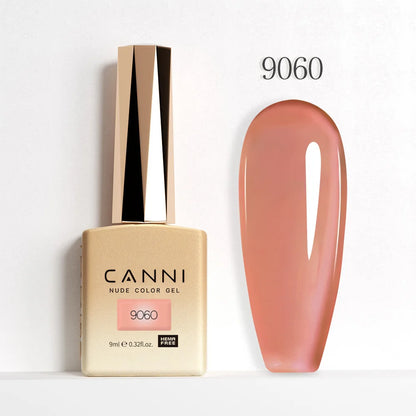 CANNI Hema Free Nail Gel Polish Christmas Red Color Collection Semi Permanent Nail Dehydrator Primer 9ml French Gorgeous Color