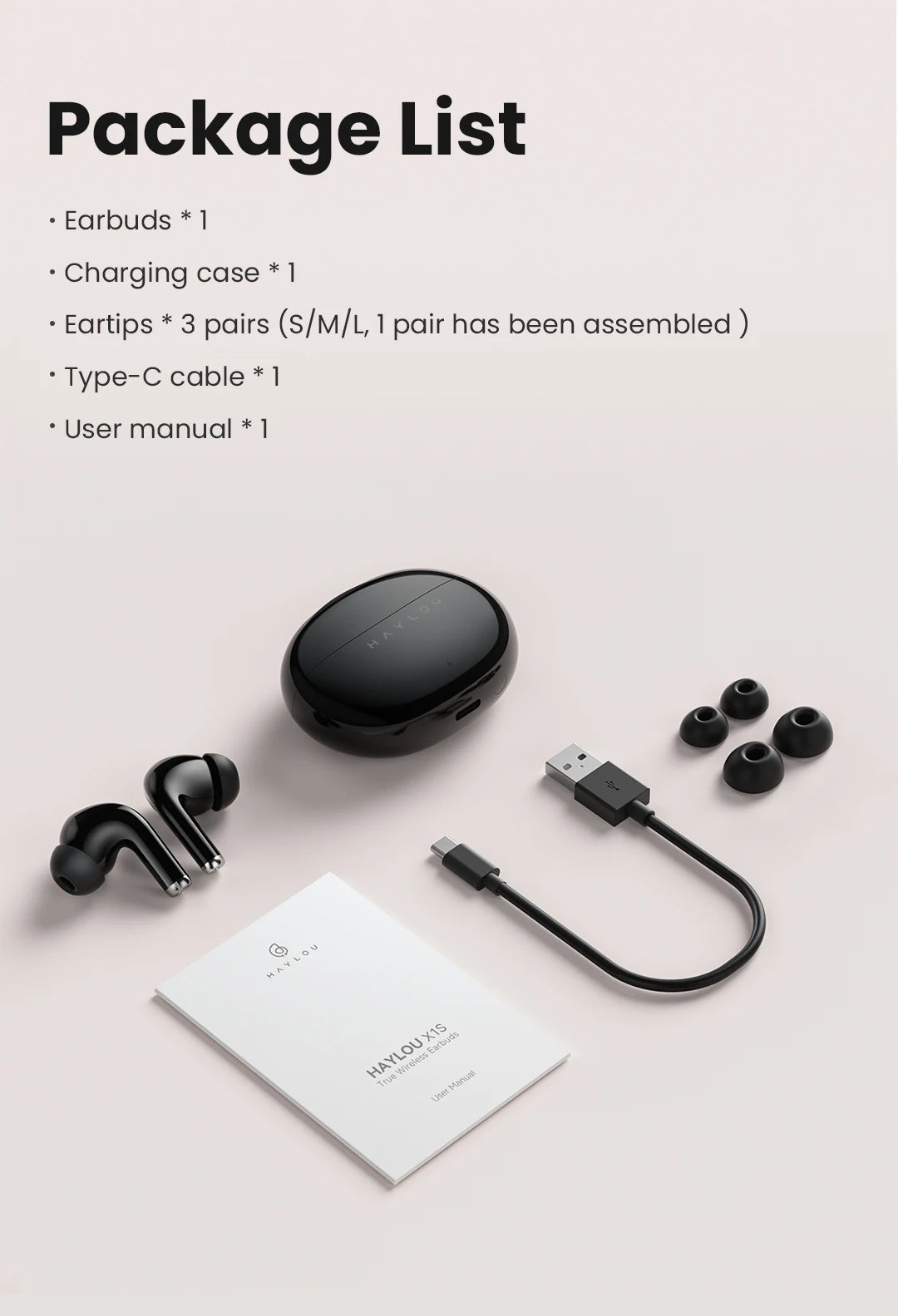 HAYLOU X1S True Wireless Bluetooth Headset Bluetooth 5.3