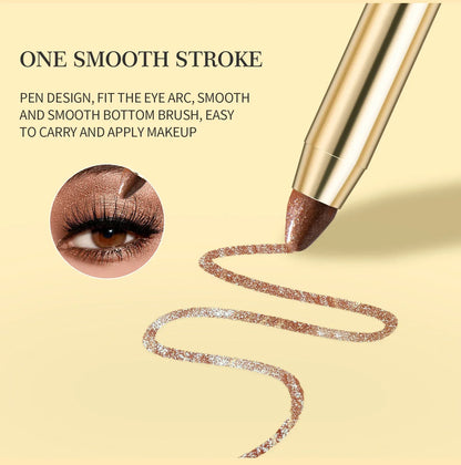 1PC Double-Ended Eyeshadow Stick – Waterproof, High Pigment, Matte & Glitter, DIY-Friendly, Fast & Easy, Certified, Unisex Use