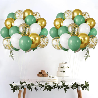 31/36/37/51/101Pcs Metallic Balloons Pearl Latex Balloon Gold Confetti Balloons for Birthday Weddings Baby Shower