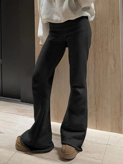 IAMSURE Casual Sexy Basic Solid Flare Pants