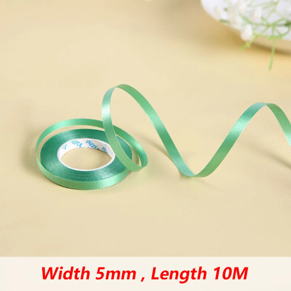 10Meter/Rolls 5mm Balloon Ribbon Party Birthday Wedding Accessorie