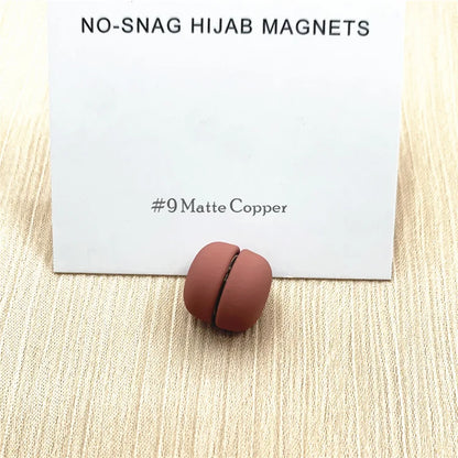Strong Metal Plating Magnetic Hijab Clip Safe Hijab Brooch Scarf Accessories No Hole Pins Brooch Magnet Muslim Scarf Jewelry Set