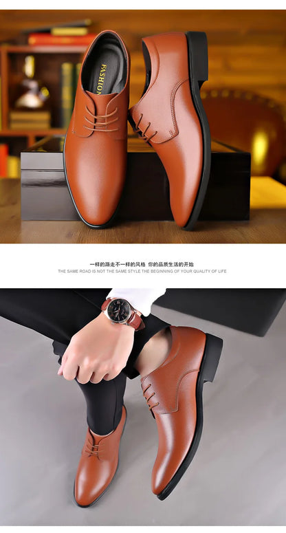 Men's new business leather Shoes