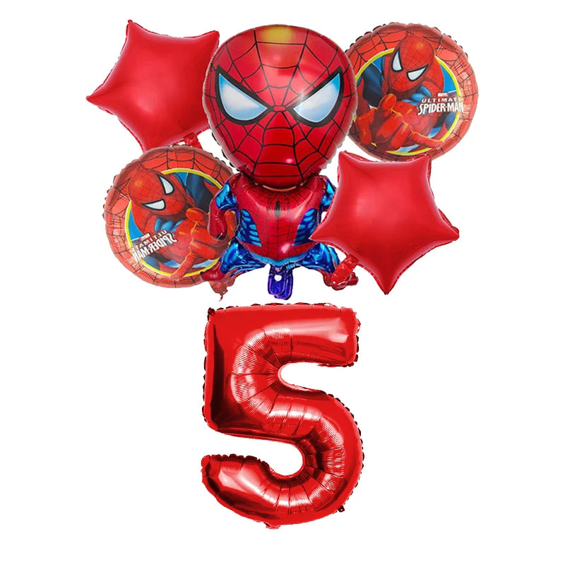 Spiderman Birthday Decoration Tablecloth Paper Cups Plates Backdrop