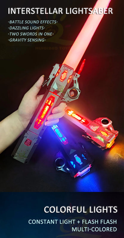 Retractable Lightsaber Finger Rotating Laser Sword Flash Luminous