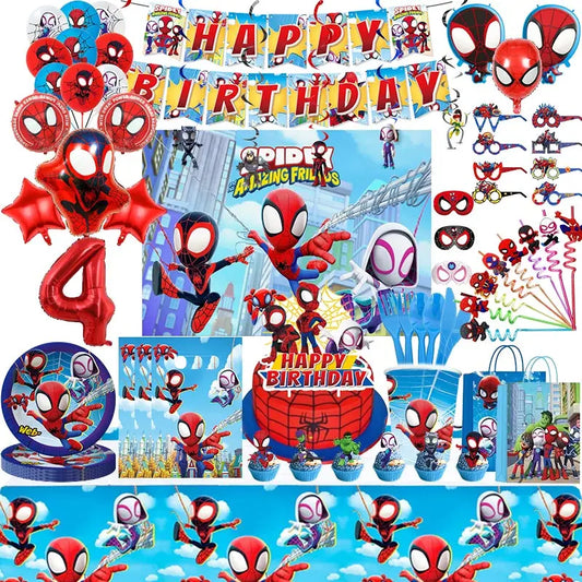 Spidey And His Amazing Friends Birthday Party Decoration Spiderman Theme